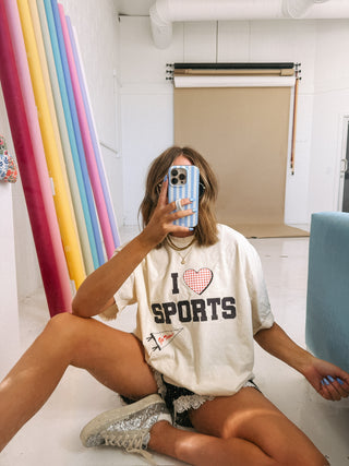 ETTA OG | i ♡ sports graphic tee - ivory