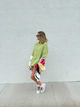tennis court two piece set - green