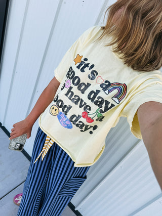 LIMITED EDITION | good day cropped graphic tee