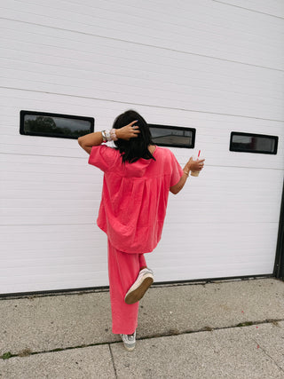 party of two piece set - coral