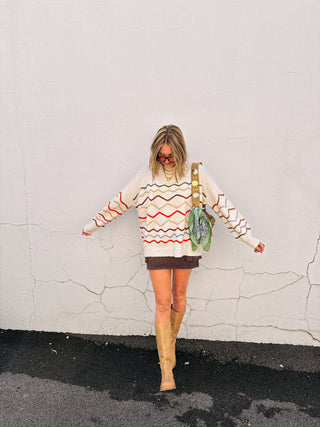 draw the line sweater