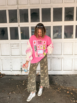 ETTA OG | stamped with love graphic tee - pink