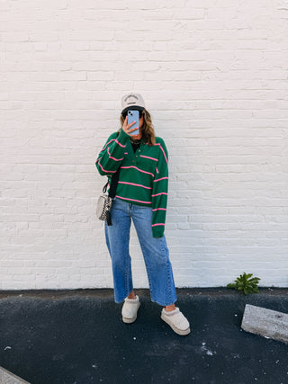 the best time stripe sweater