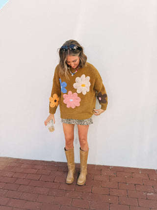 sweet flower sweater