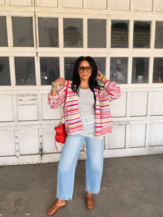 honeysuckle stripe cardigan