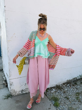 can't get enough stripe cardigan