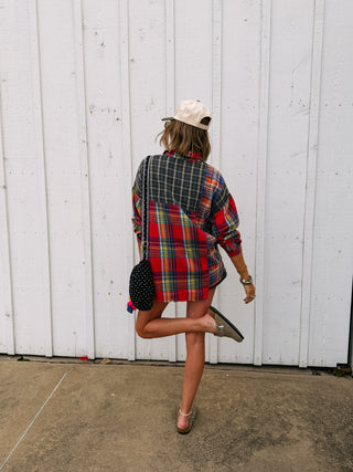 fire away oversized flannel