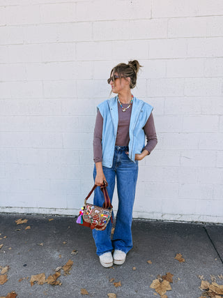 fast lane denim vest