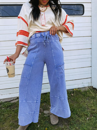 misty morning drawstring pants