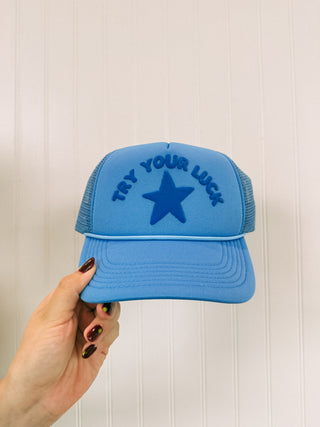 ETTA OG | try your luck trucker hat - blue