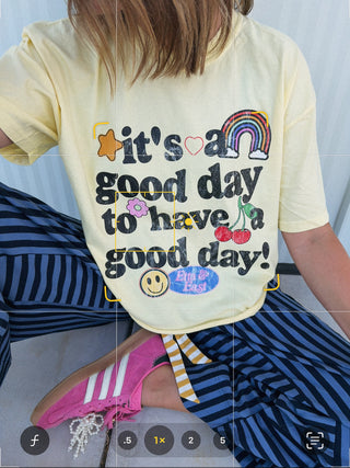 LIMITED EDITION | good day cropped graphic tee