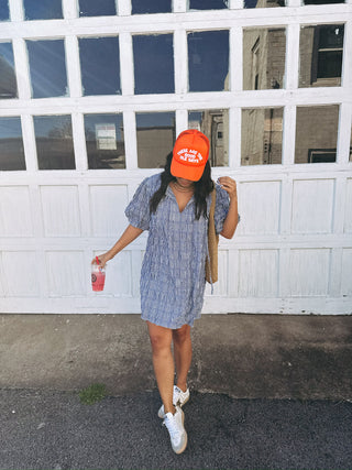 gotta go gingham dress