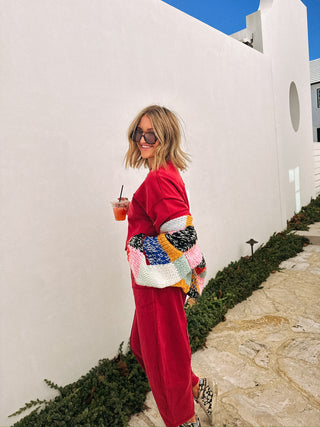 red wine two piece set