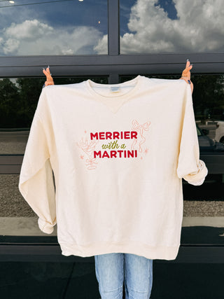 ETTA OG | merrier with a martini sweatshirt - ivory