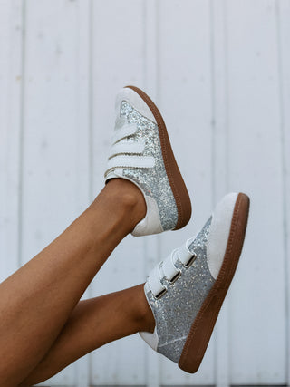 steve madden | momentum velcro sneakers - glitter