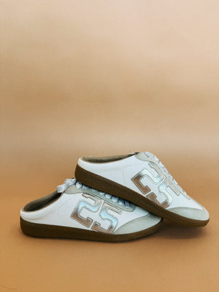 silver lining mule sneakers