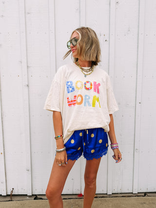ETTA OG | book worm graphic tee - ivory