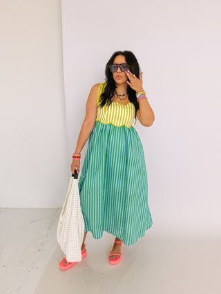 isn't she lovely maxi dress - green