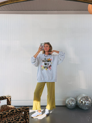 ETTA OG | doing my best star sweatshirt - ash