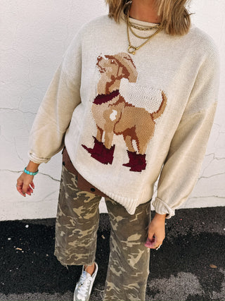 western dog sweater