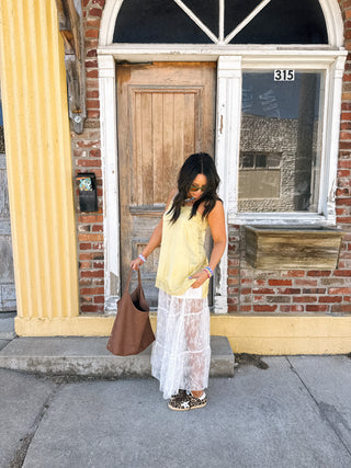 mamma mia lace maxi skirt