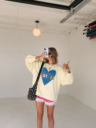 PREORDER - ETTA OG | mother's love sweatshirt - butter yellow (SHIP 4/28)