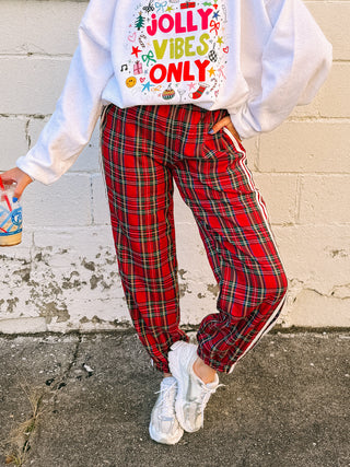 holiday plaid pants