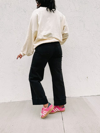oversized spooky ghost patch top
