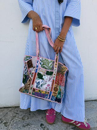 ETTA OG | quilted tote bag - pink