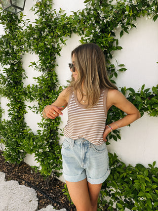 z supply | elin striped rib tank