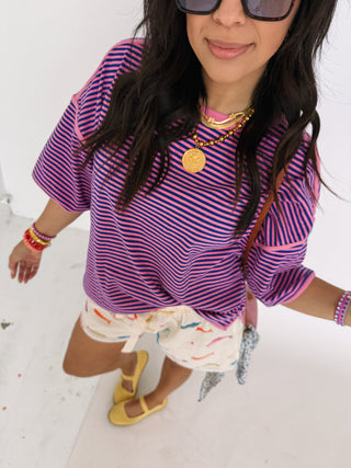 between the lines tee - pink