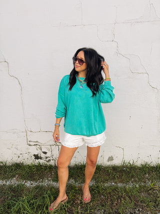 movement mock neck - green