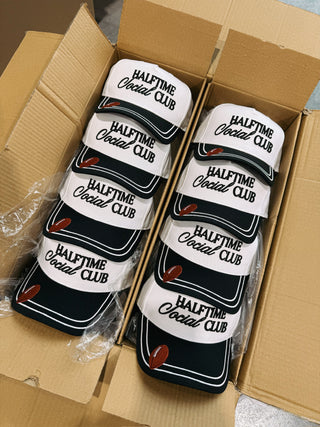 ETTA OG | halftime social club trucker hat - white / black