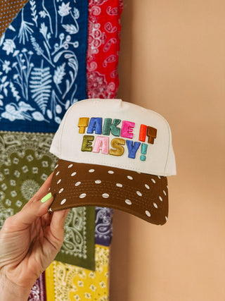 ETTA OG | take it easy! trucker hat - polka dot