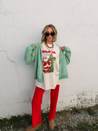 garden stroll stripe zip up jacket