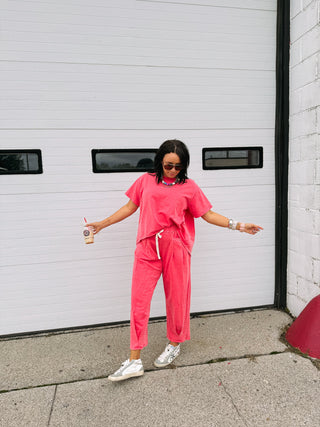 party of two piece set - coral