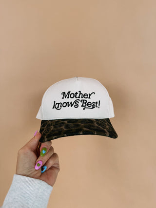ETTA OG | mother knows best trucker hat - leopard