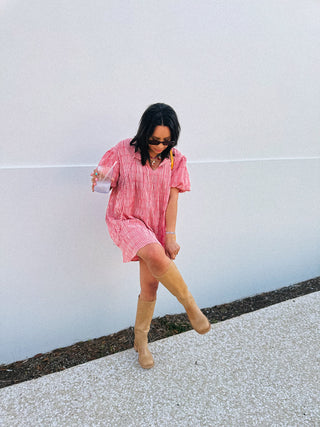 ladybug gingham dress