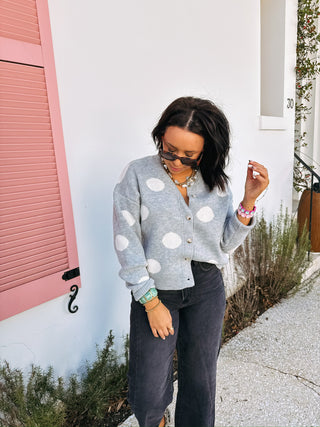 snowball button sweater