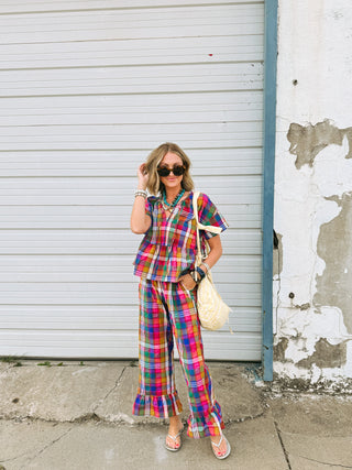 colorpop plaid top