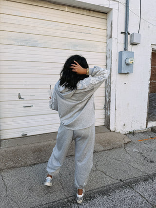 little bit of lace hoodie