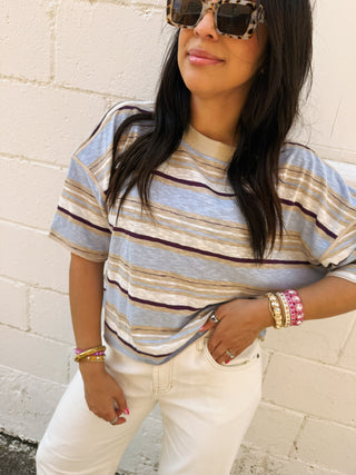 ocean breeze stripe tee