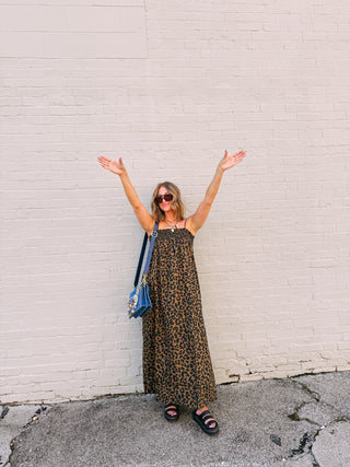 leopard party dress