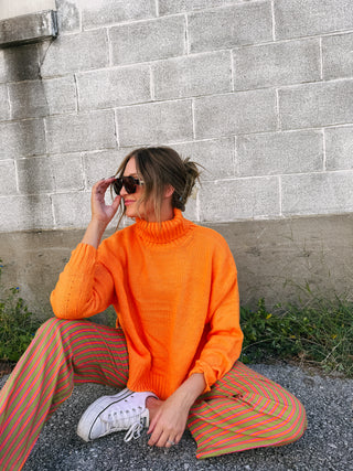 take on me sweater - orange