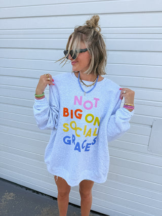 ETTA OG | social graces sweatshirt - ash