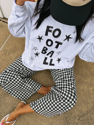 ETTA OG | football star sweatshirt - ash