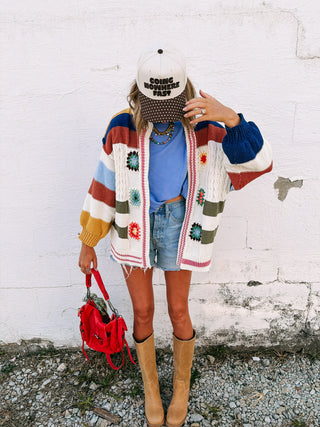 nana's fave cardigan - navy