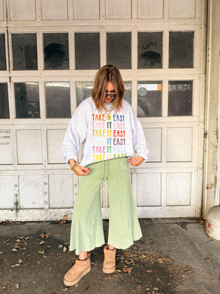 ETTA OG | take it easy sweatshirt - ash