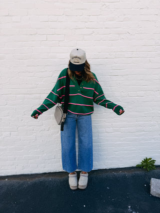 the best time stripe sweater