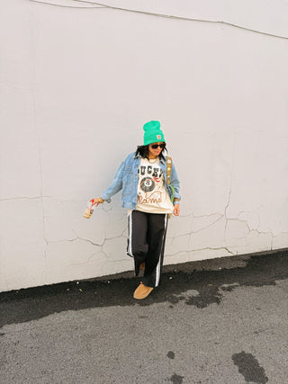 lined with lace pants - black